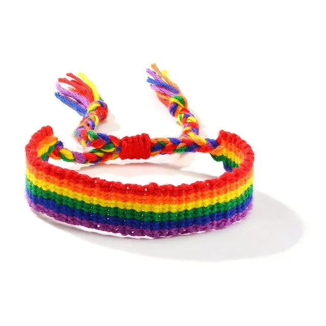 Bracelets LGBT Pride Unisex braided rainbow bracelet - 11 variants
