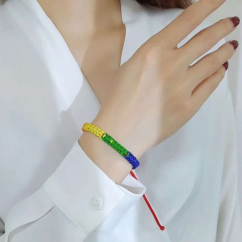 Bracelets LGBT Pride Unisex braided rainbow bracelet - 11 variants