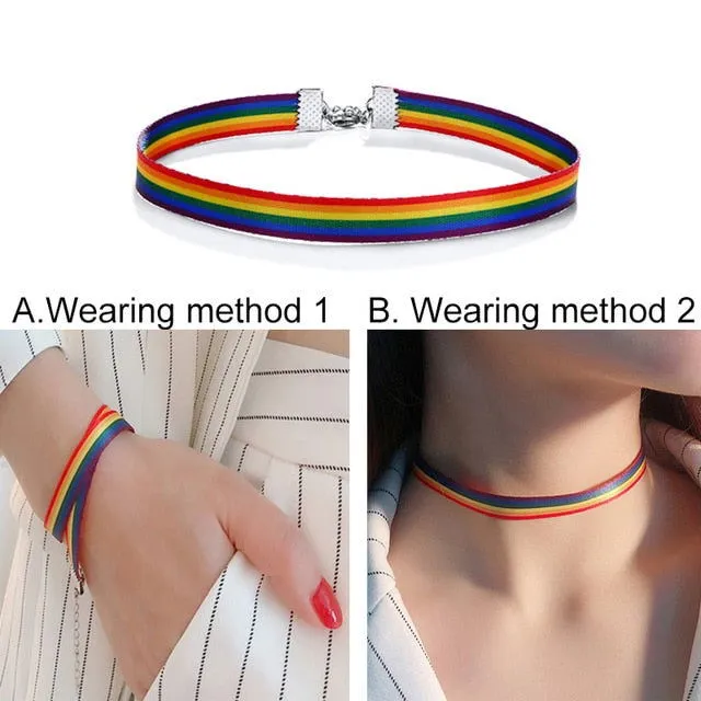 Bracelets LGBT Pride Unisex braided rainbow bracelet - 11 variants