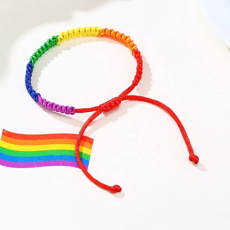Bracelets LGBT Pride Unisex braided rainbow bracelet - 11 variants
