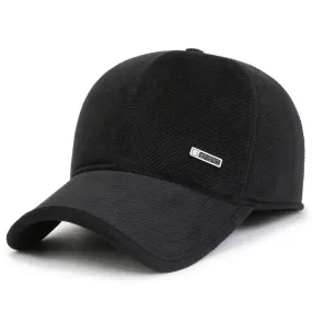 Brand Winter Men Baseball Cap Thicken Warm Snapback Hat Outdoor Sports Ear Protection Cotton Cap Male Gorras Hombre