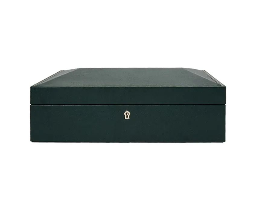 British Racing 15 Piece Watch Box (Green)