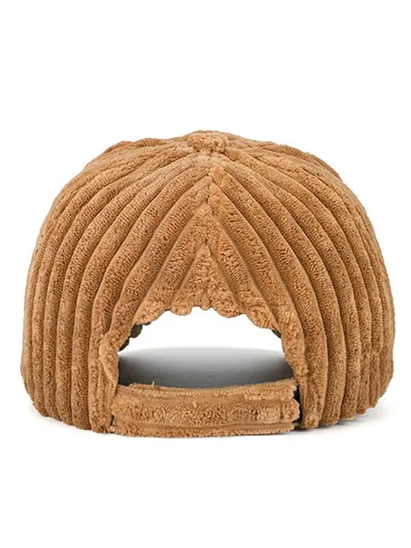 Brown Corduroy Cap