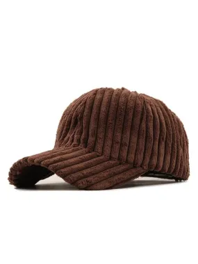 Brown Corduroy Cap