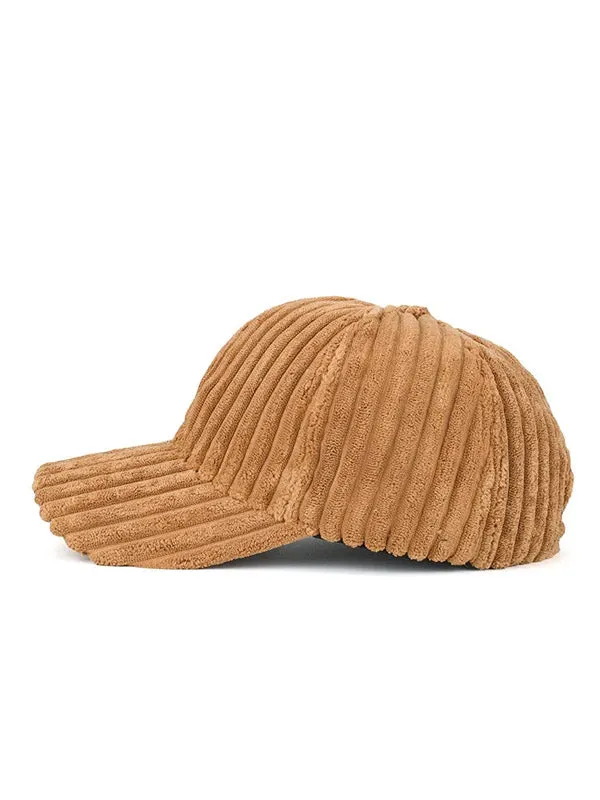 Brown Corduroy Cap