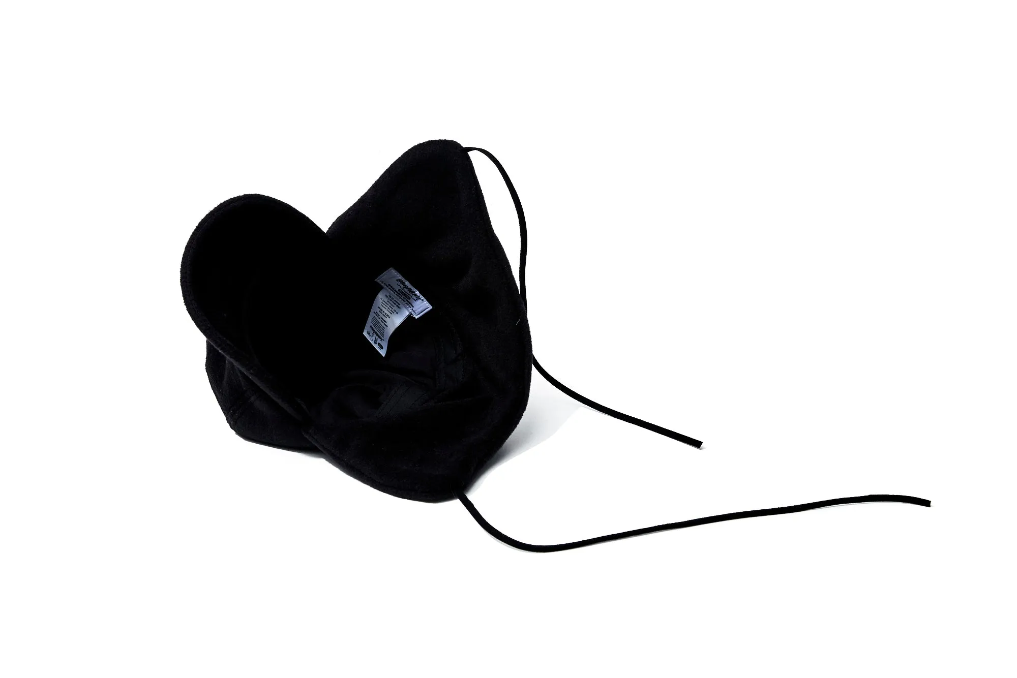 BSW FLEECE EARFLAP CAP BLACK