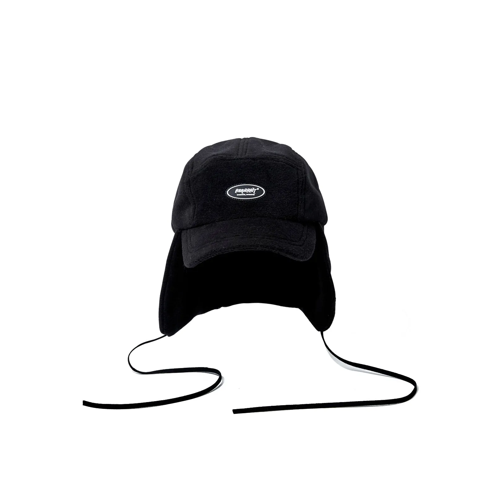 BSW FLEECE EARFLAP CAP BLACK