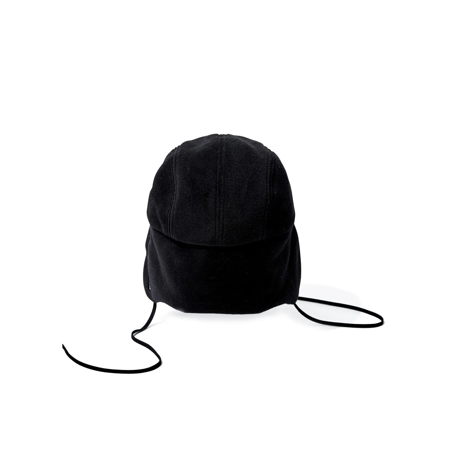 BSW FLEECE EARFLAP CAP BLACK