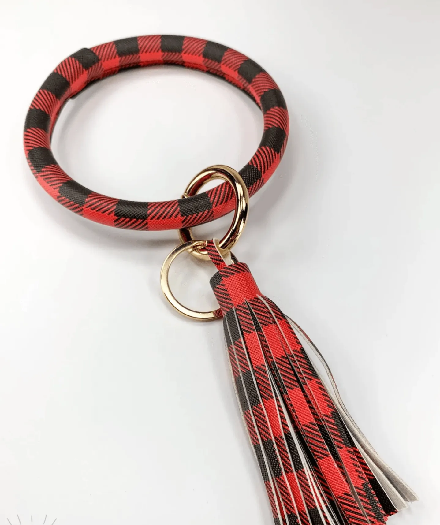 Buffalo Plaid Key Bangle