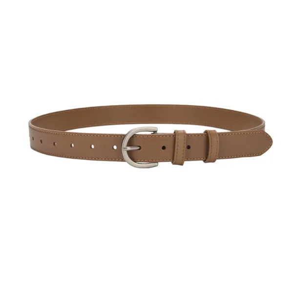 Caramel Women Genuine Leather Belt 焦糖色女士真皮皮带 KCBELT1078