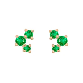 Celeste Earrings, Emerald