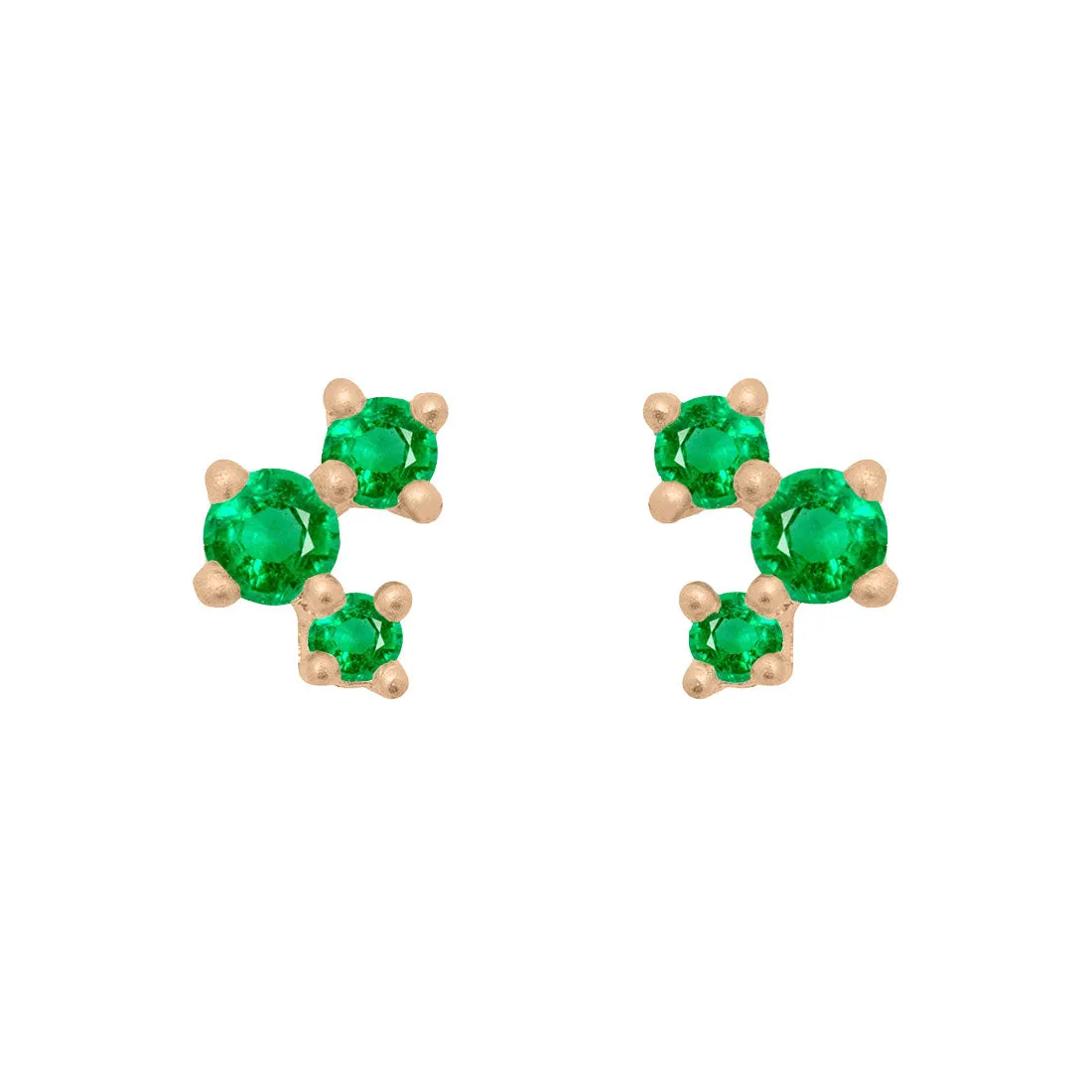 Celeste Earrings, Emerald