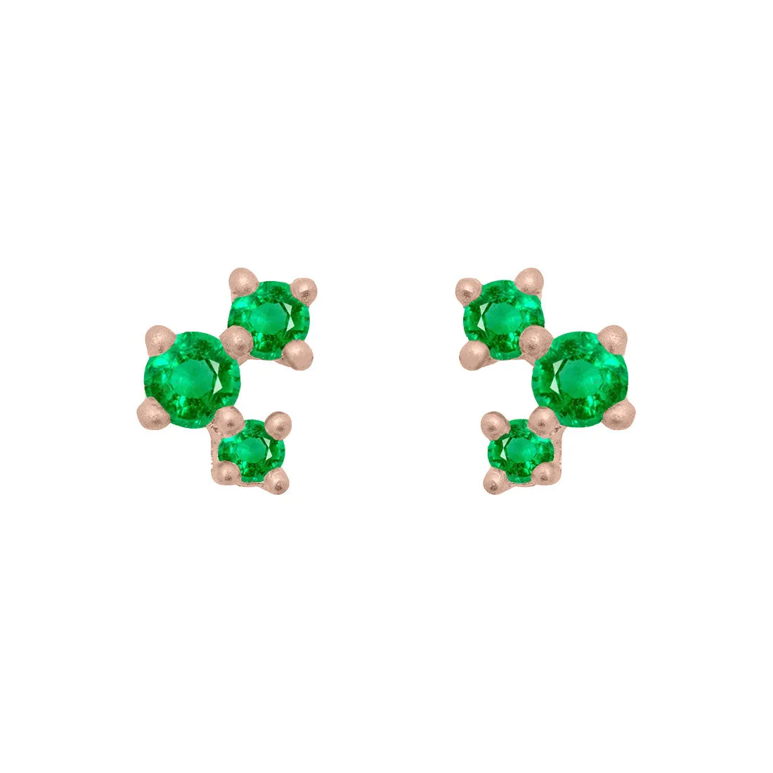 Celeste Earrings, Emerald