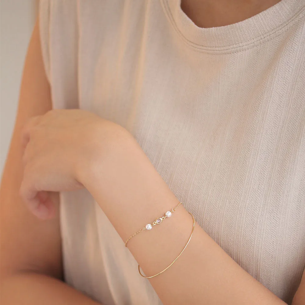 Chain Detail Slim Bangle