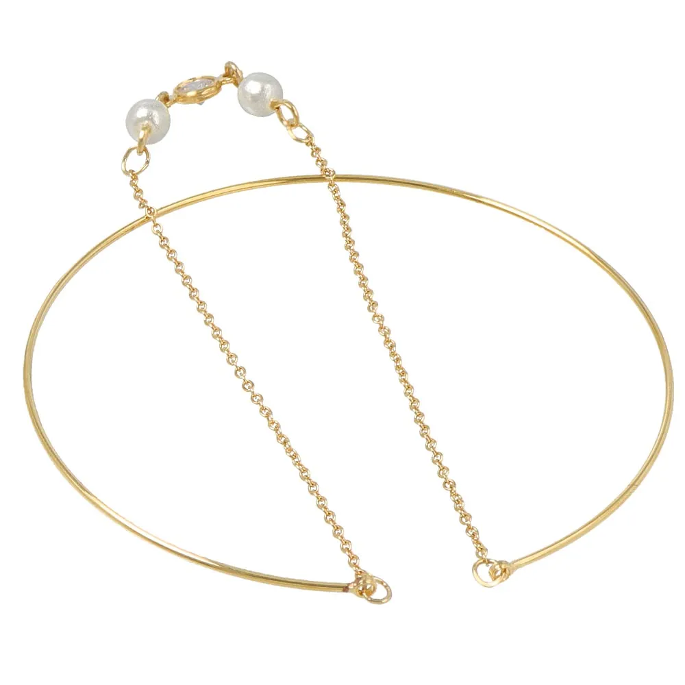 Chain Detail Slim Bangle
