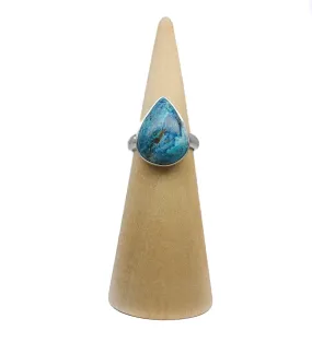 Chrysocolla & Shattuckite Ring Size 7