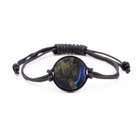 Circle Wood Resin Bracelet - Miguelangel (Purple, 575748)