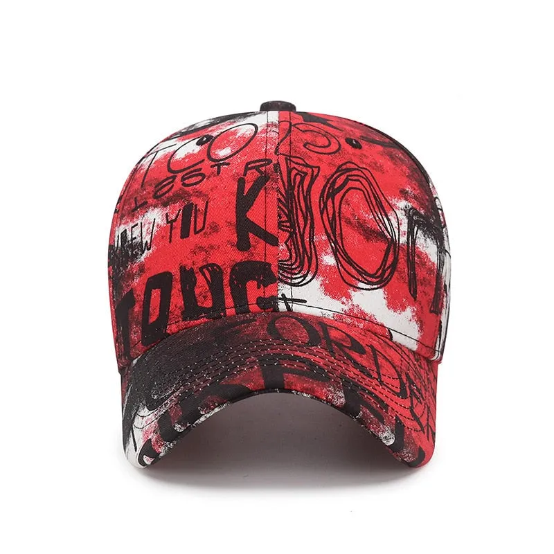 Cool Fashion Graffiti Women Men Caps Hat Female Male Sport Visors Baseball Cap Street Trend Sun Hat For Women Men