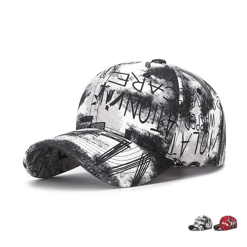 Cool Fashion Graffiti Women Men Caps Hat Female Male Sport Visors Baseball Cap Street Trend Sun Hat For Women Men