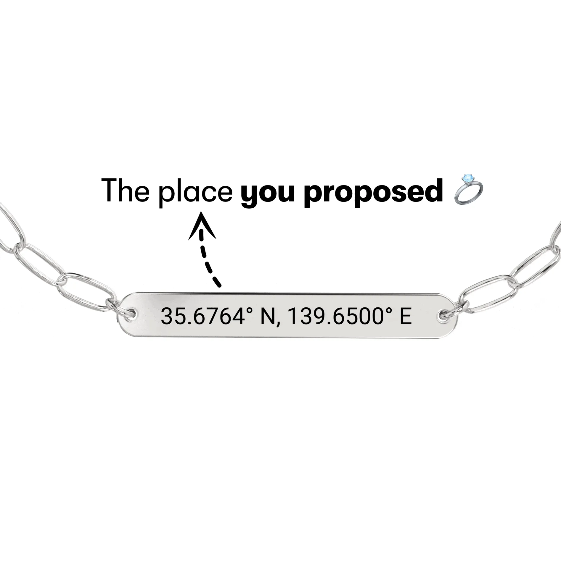 Coordinate Engraved Anklet/Bracelet