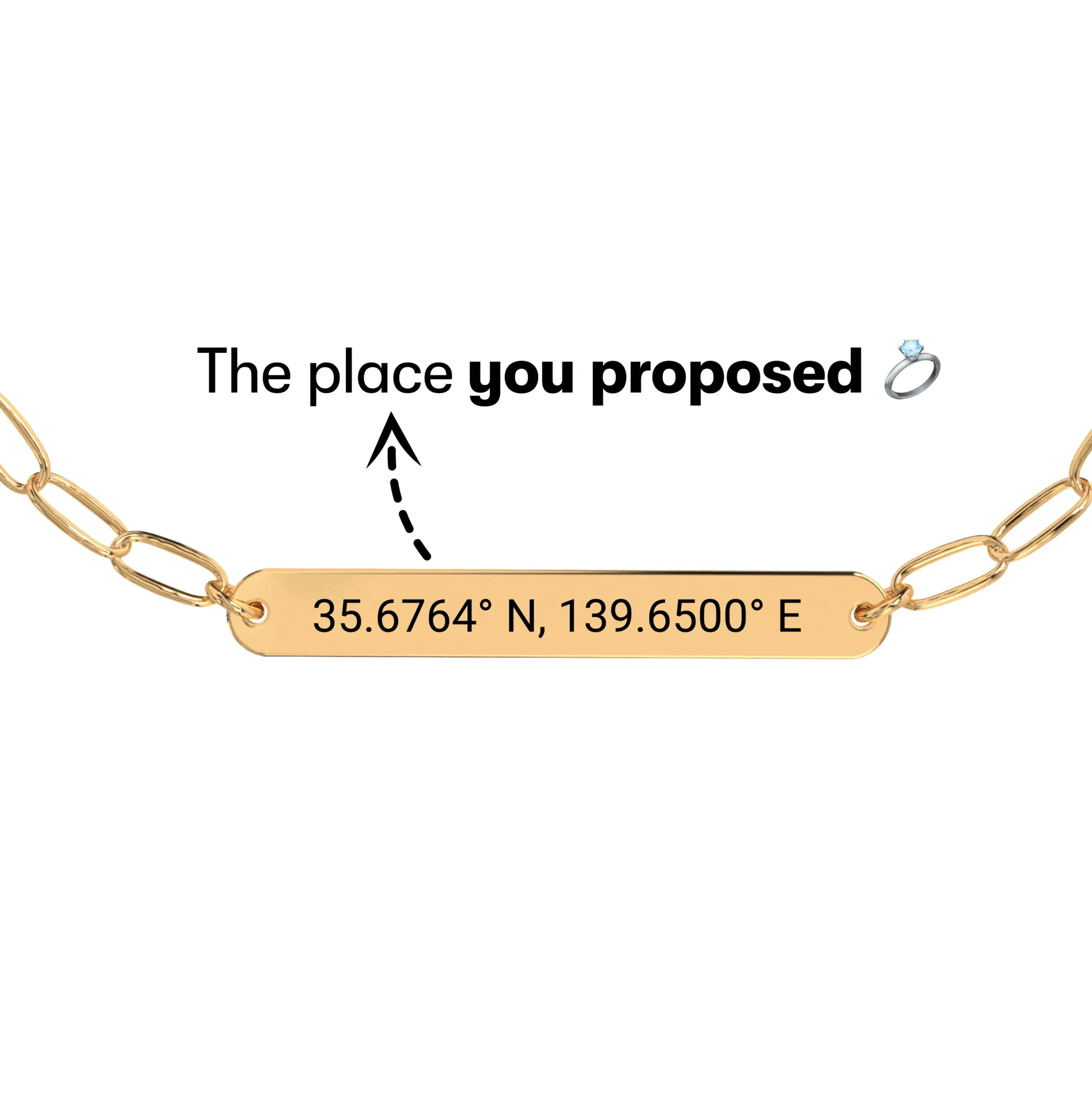 Coordinate Engraved Anklet/Bracelet