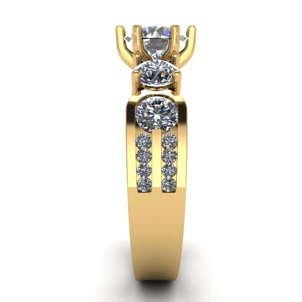 Cubic Zirconia Engagement Ring- Customer Designed Style 2287