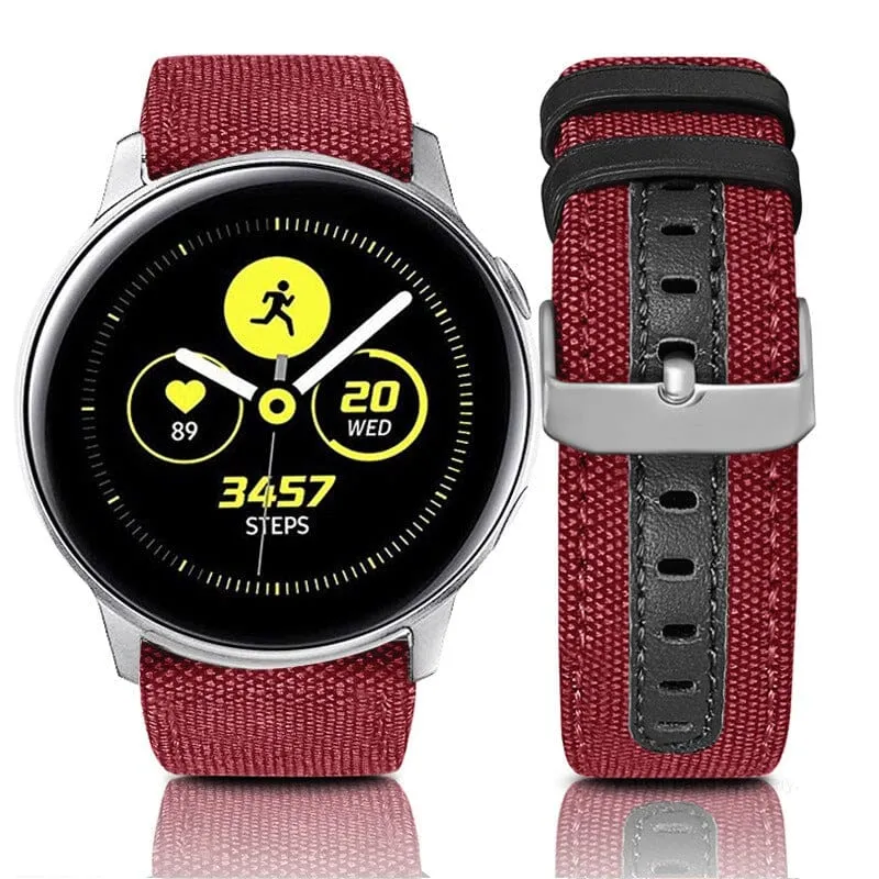 Denim & Leather Watch Straps Compatible with the MVMT Chrono 40mm, Element & Powerlane