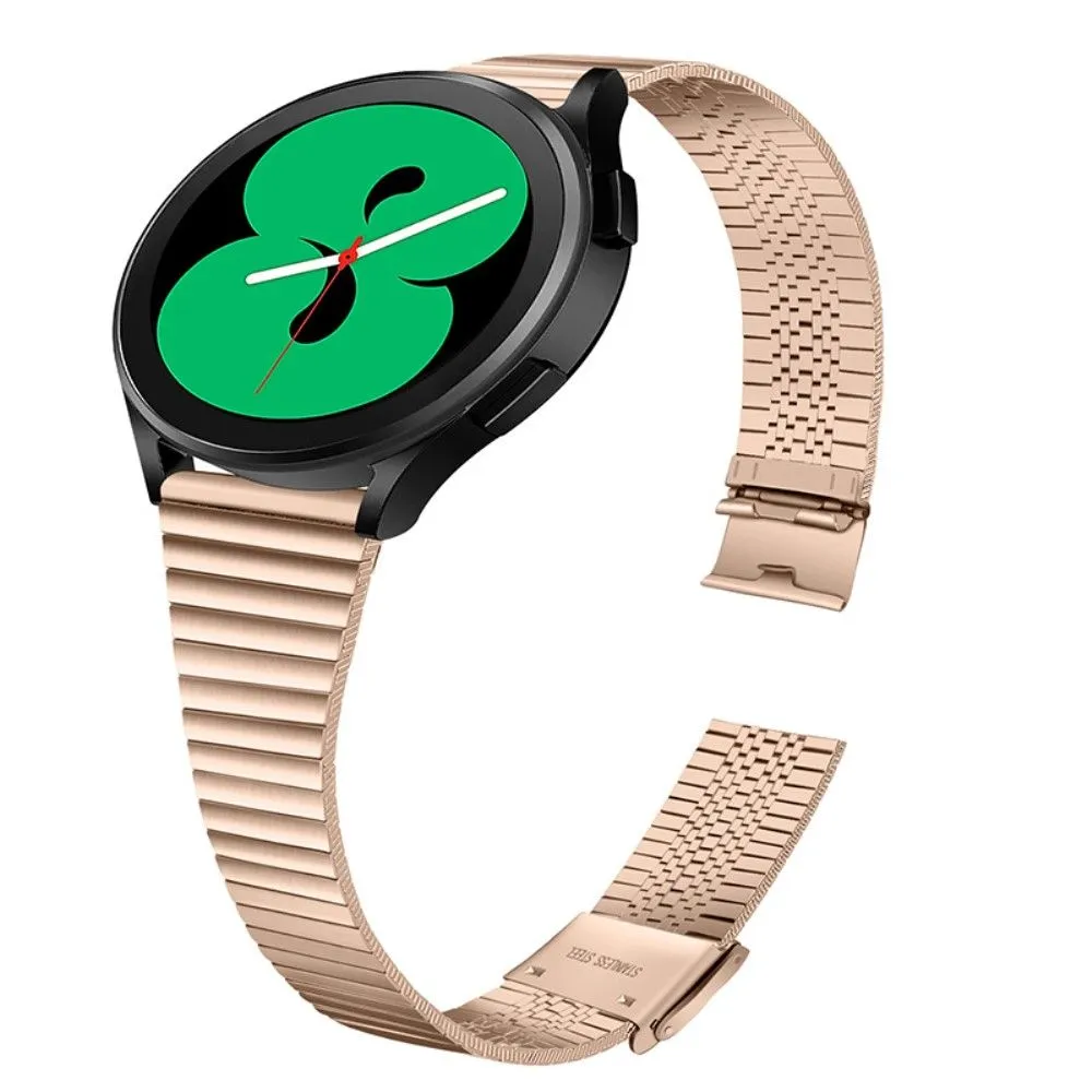 Double buckle stainless steel watch strap for Samsung Galaxy Watch - Pink Gold