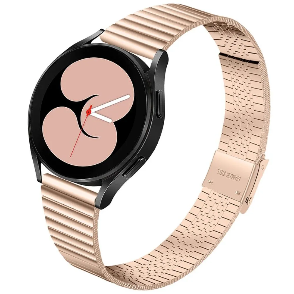 Double buckle stainless steel watch strap for Samsung Galaxy Watch - Pink Gold