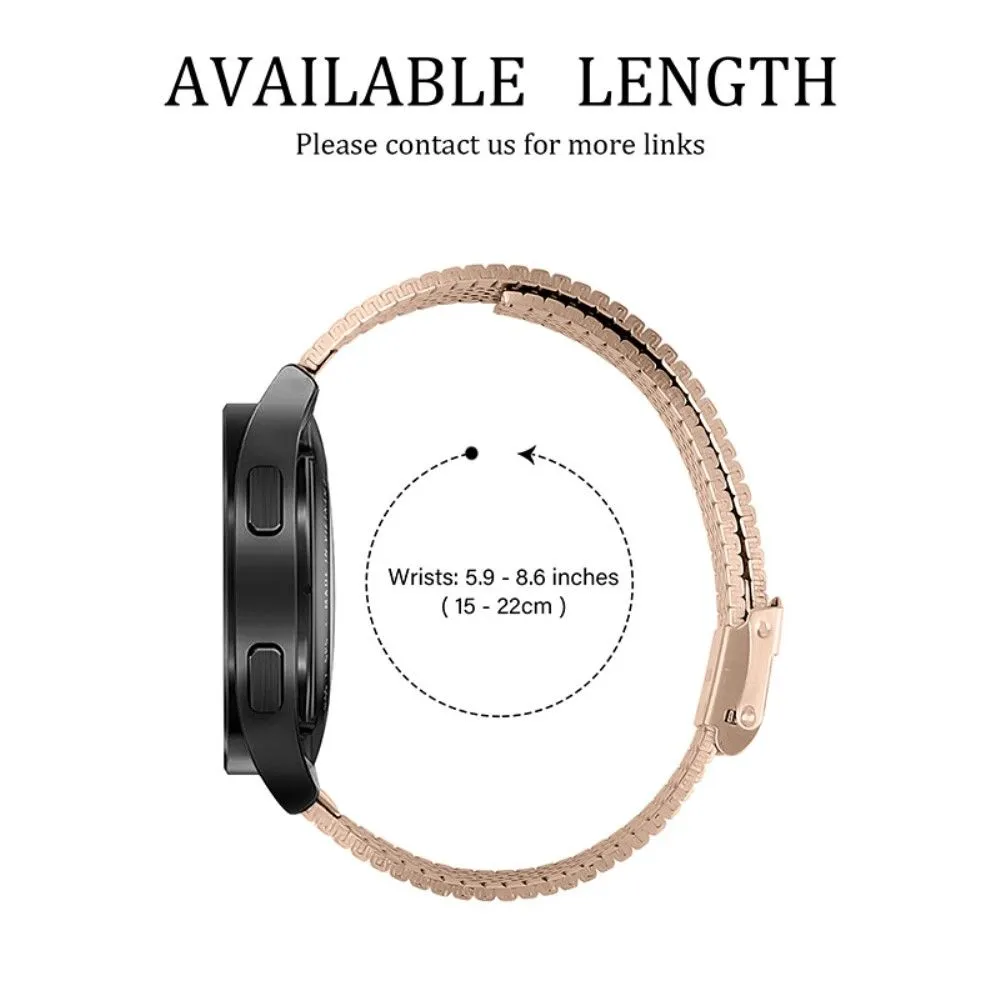 Double buckle stainless steel watch strap for Samsung Galaxy Watch - Pink Gold