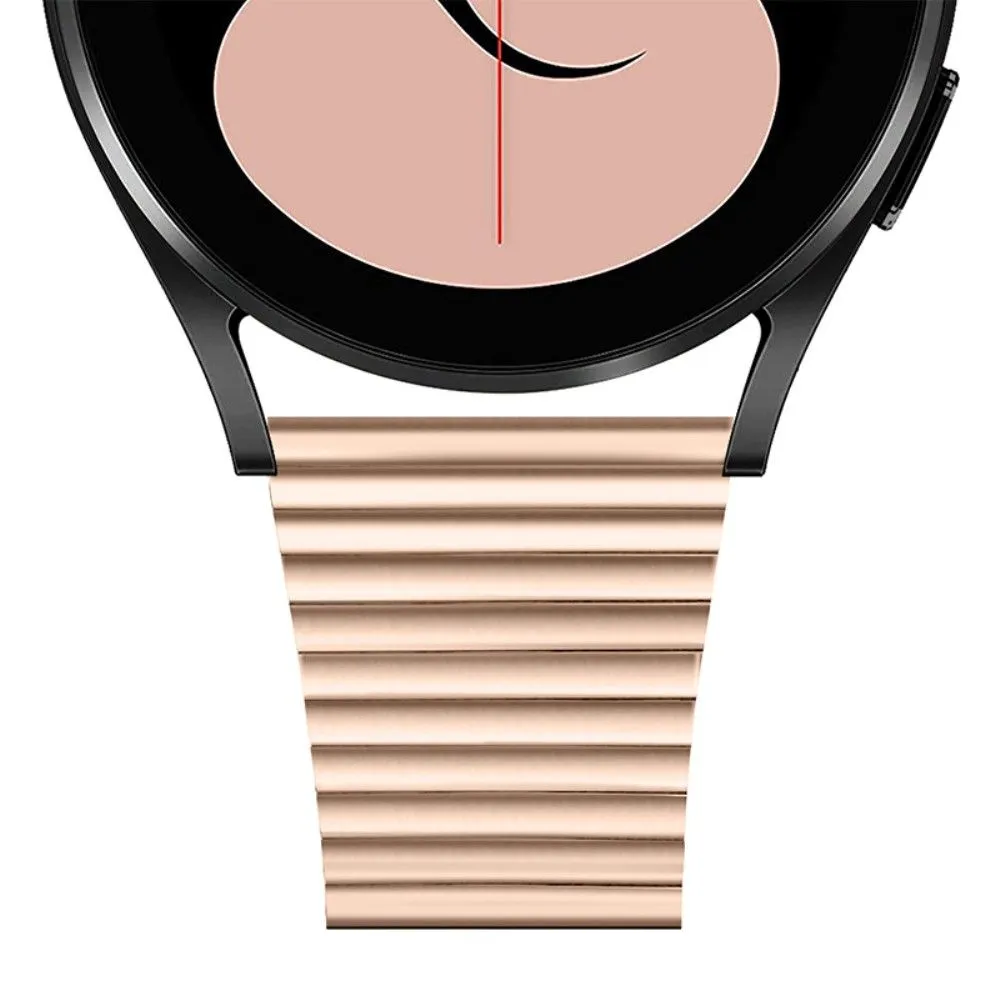 Double buckle stainless steel watch strap for Samsung Galaxy Watch - Pink Gold