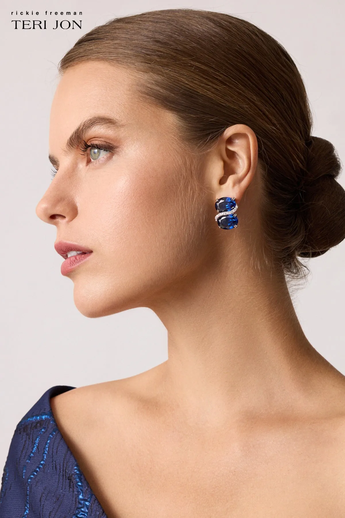 Double Gemstone Earrings