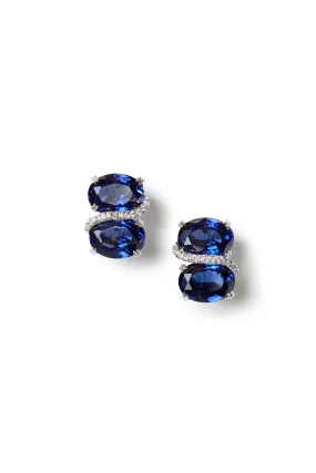 Double Gemstone Earrings