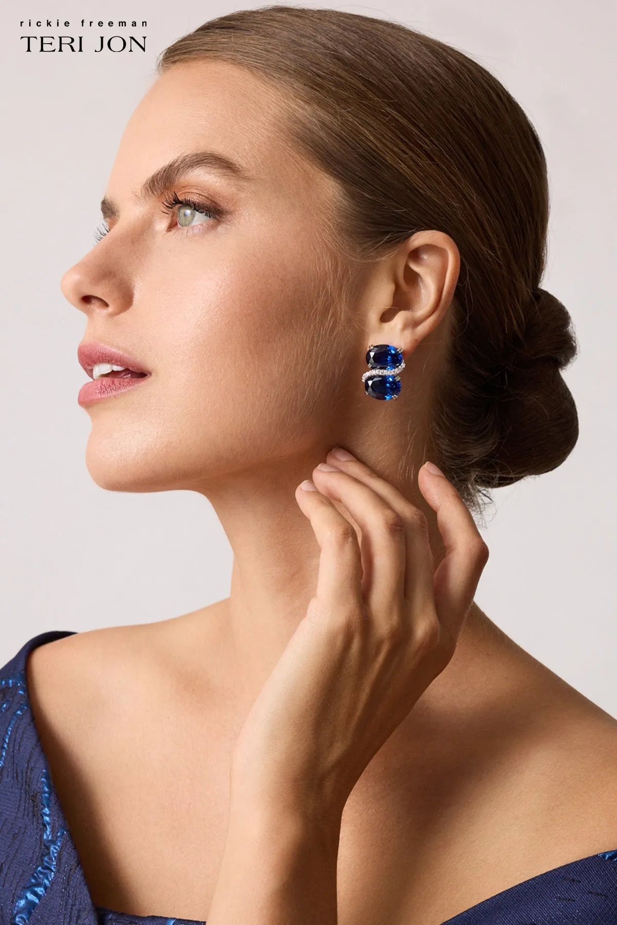 Double Gemstone Earrings