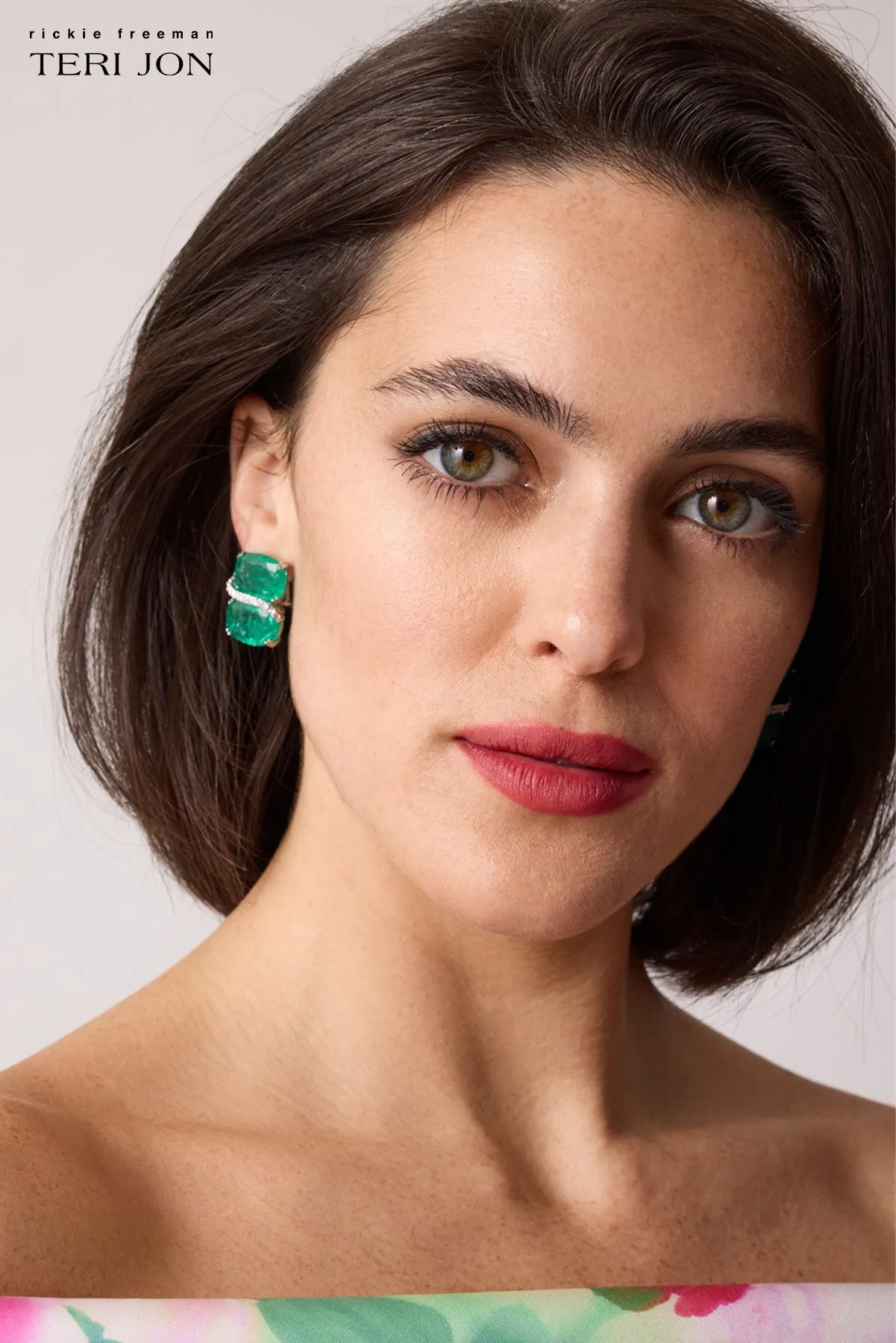 Double Gemstone Earrings