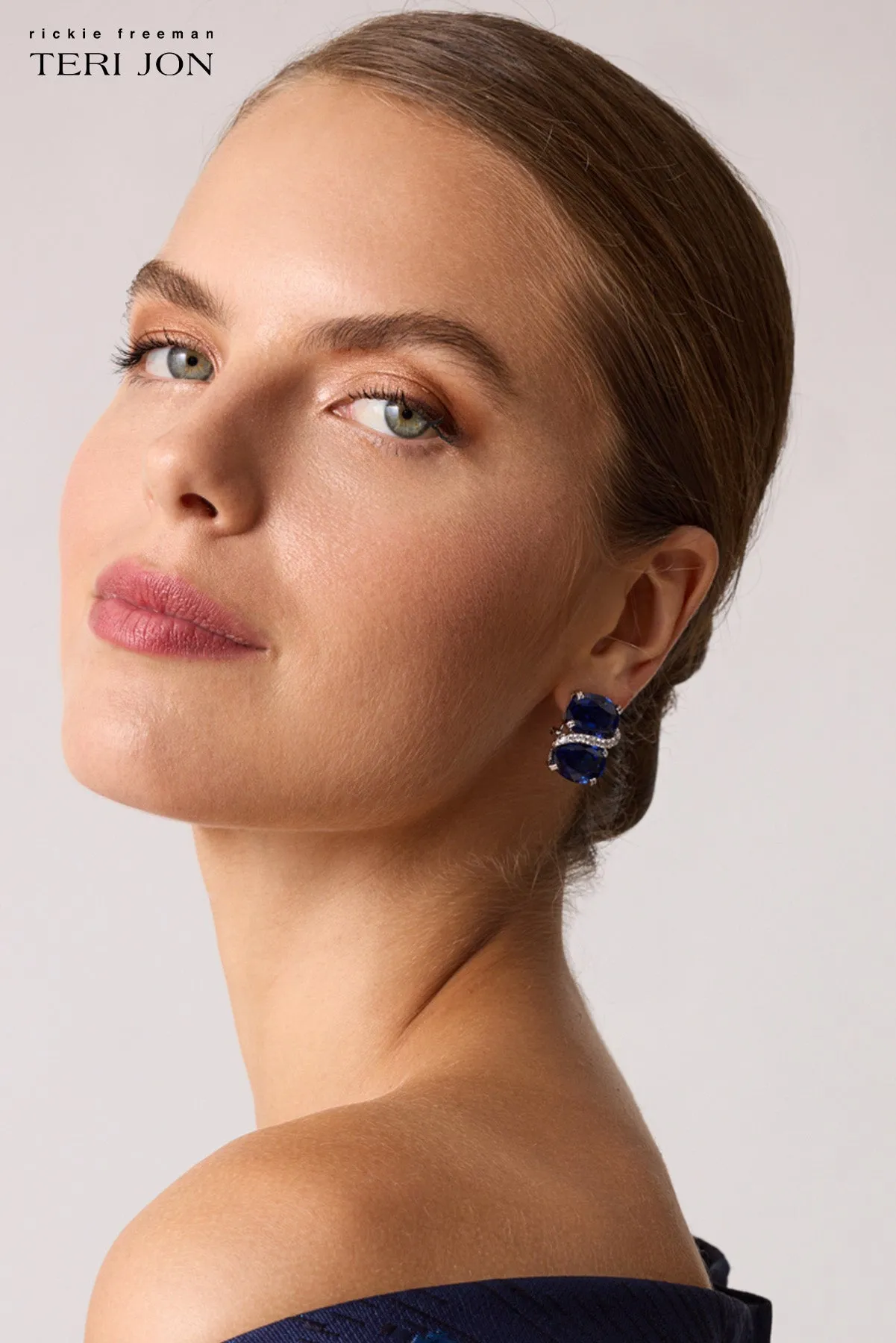 Double Gemstone Earrings