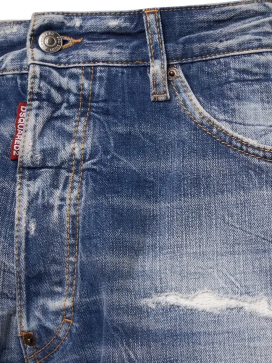 Dsquared2   Boxer fit cotton denim shorts 