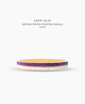 EDEN   ELIE Everyday Gold Narrow Bangle - cerise
