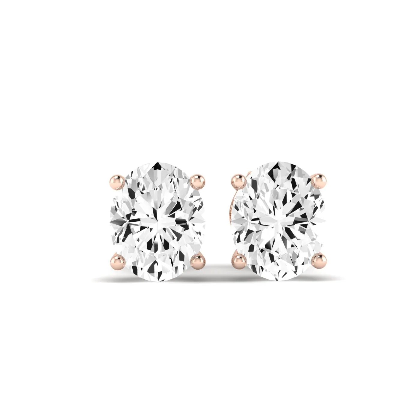 Elowen Emerald Cut Diamond Stud Earrings
