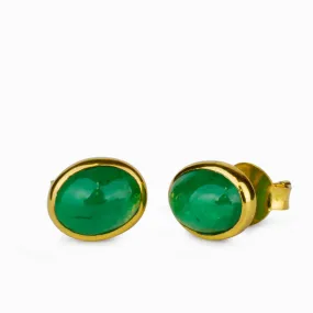 Emerald Stud Earrings