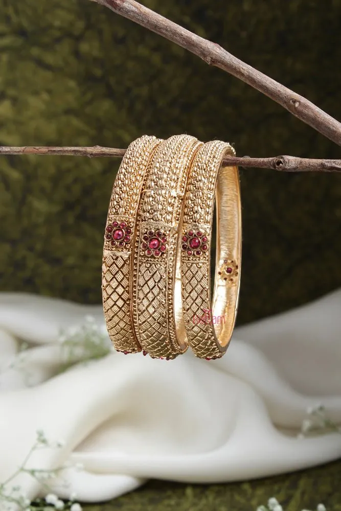 Ethnic Stackable Bangle ( Set of 6)