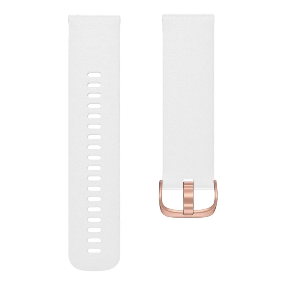 Fossil 18mm Range compatible Silicone Watch Straps with Rose Gold Buckles