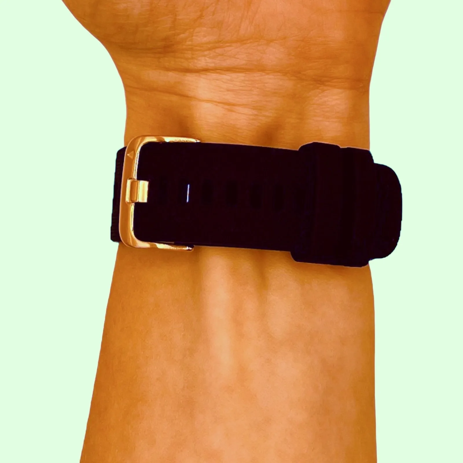 Fossil 18mm Range compatible Silicone Watch Straps with Rose Gold Buckles