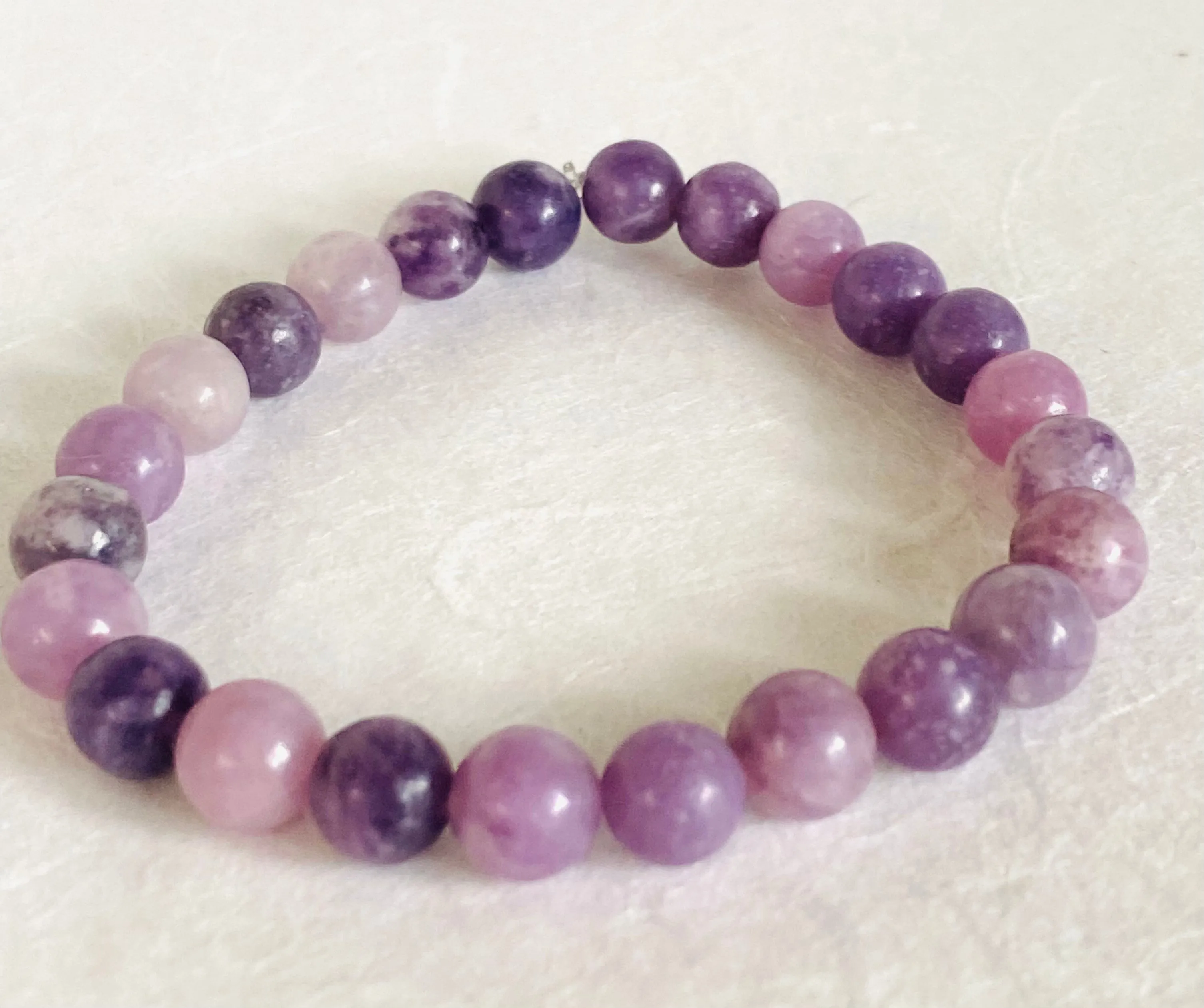 Gemstone Stretch Bracelet-Labradorite,agate, Calcite, Chalcedony Gemstone Stretch Bracelet