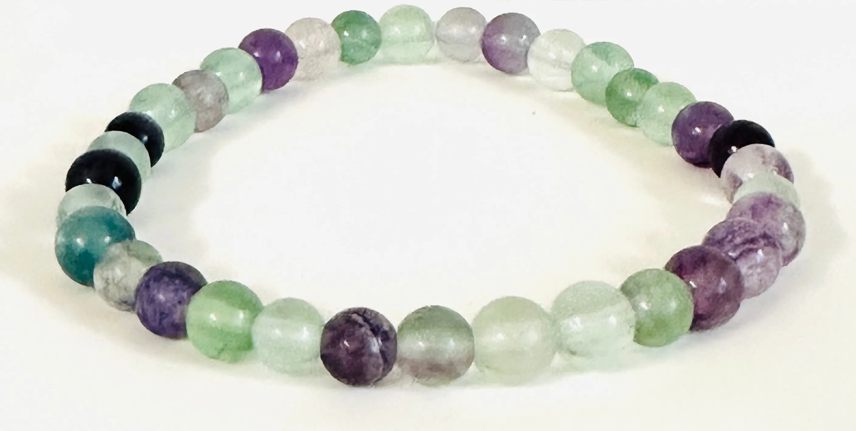 Gemstone Stretch Bracelet-Labradorite,agate, Calcite, Chalcedony Gemstone Stretch Bracelet