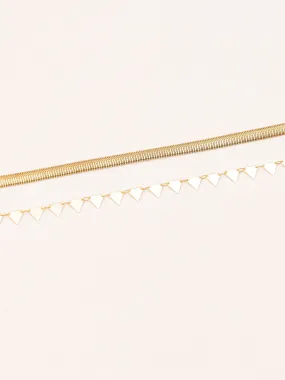 Geometric Anklet Set