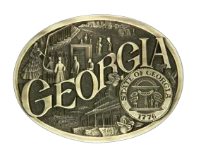 Georgia State Buckle