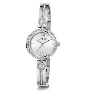 GUESS Ladies Silver Tone Analog Watch