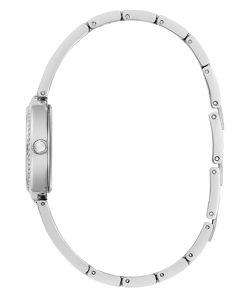 GUESS Ladies Silver Tone Analog Watch