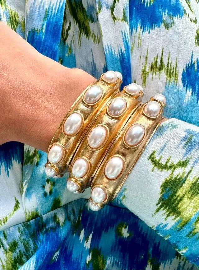 Harriette Gold   Pearl Bracelet